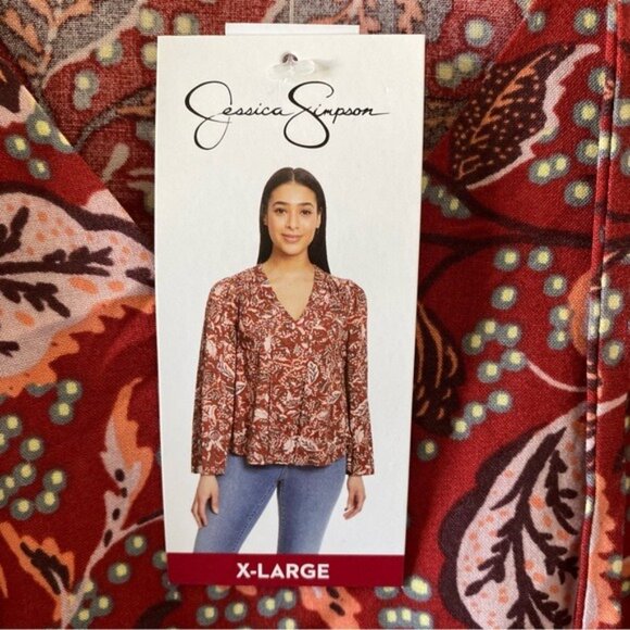 NWT Jessica Simpson Women's‎ Long-Sleeved Top Size XL - Picture 6 of 9